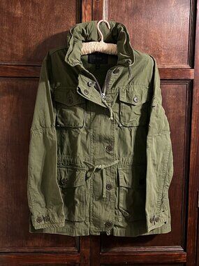 J CREW FIELD MECHANIC JACKET ARMY GREEN COTTON